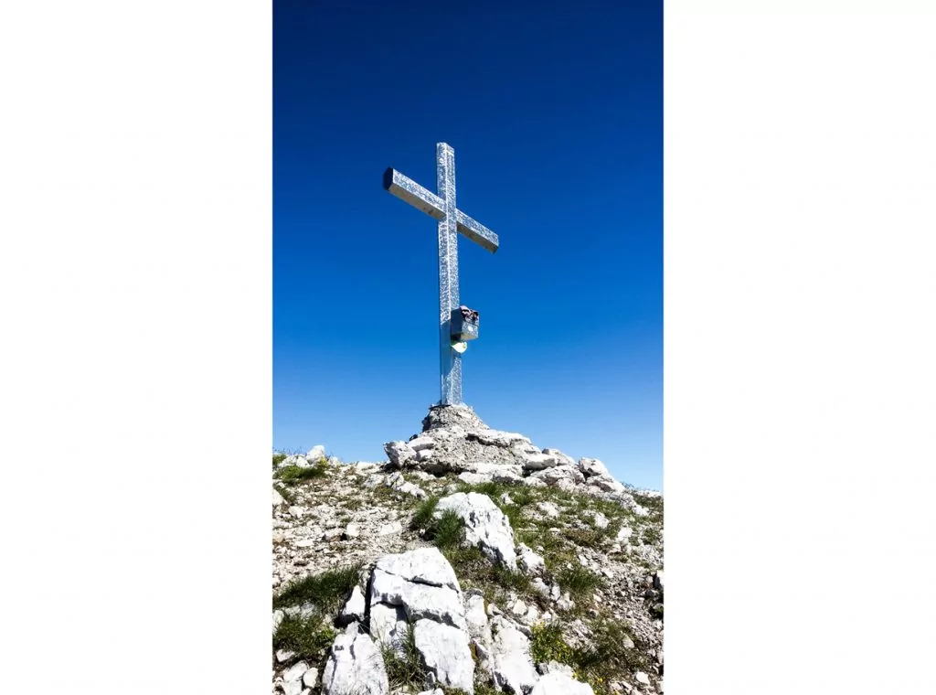 italy alps piz galin cross