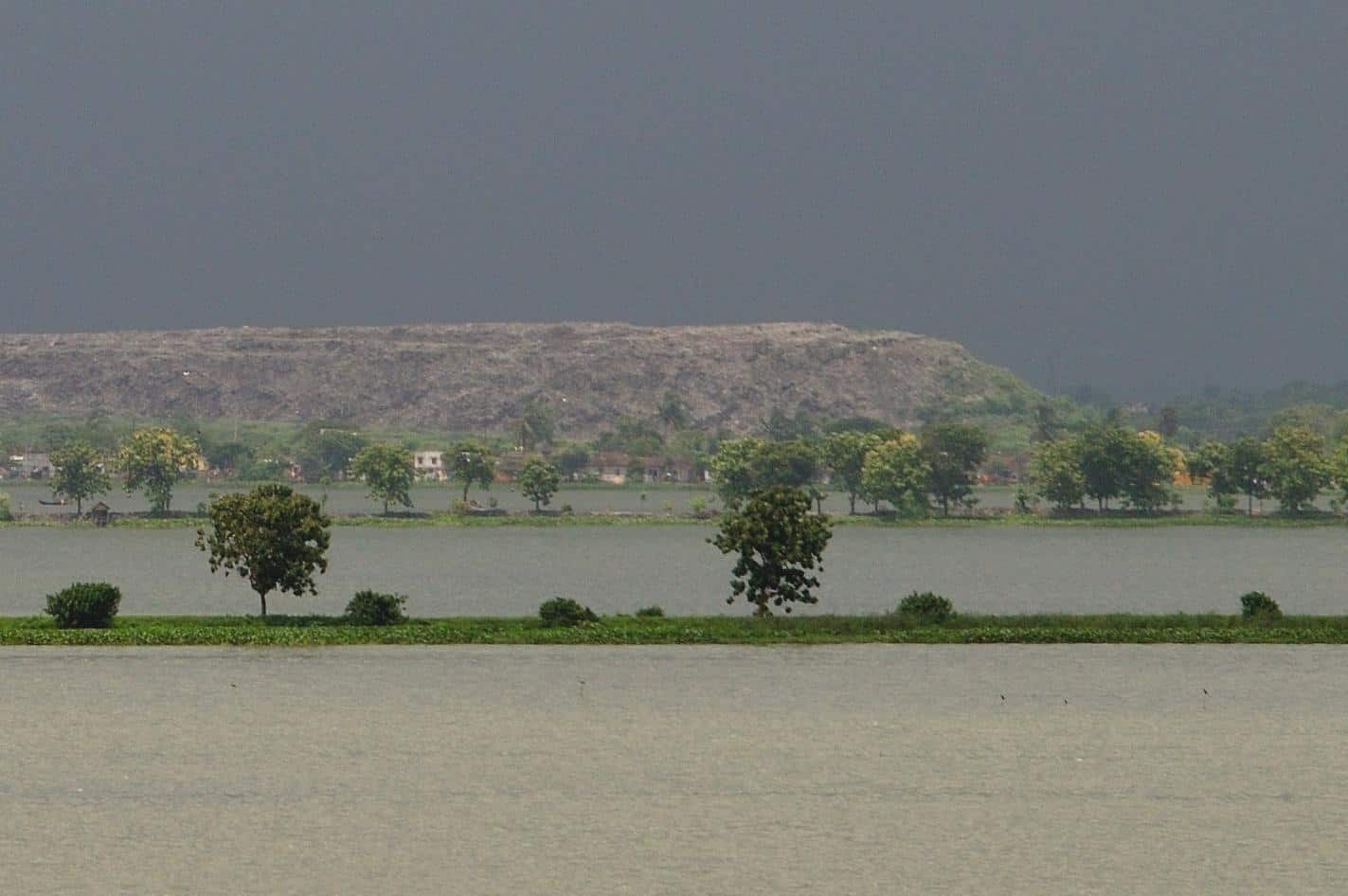 dhapa Kolkata india wetlends landfill