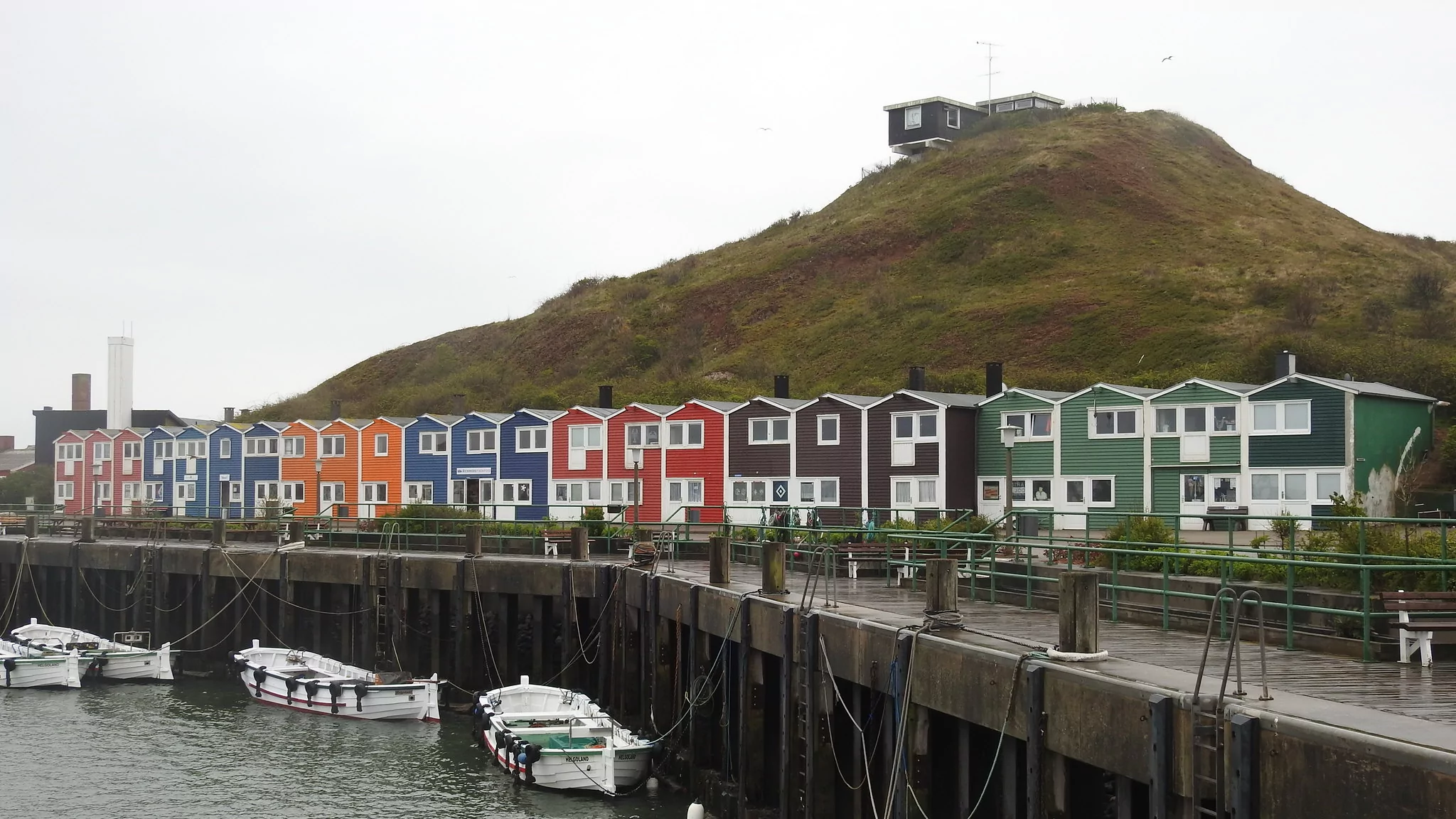 helgoland germany colorful houses