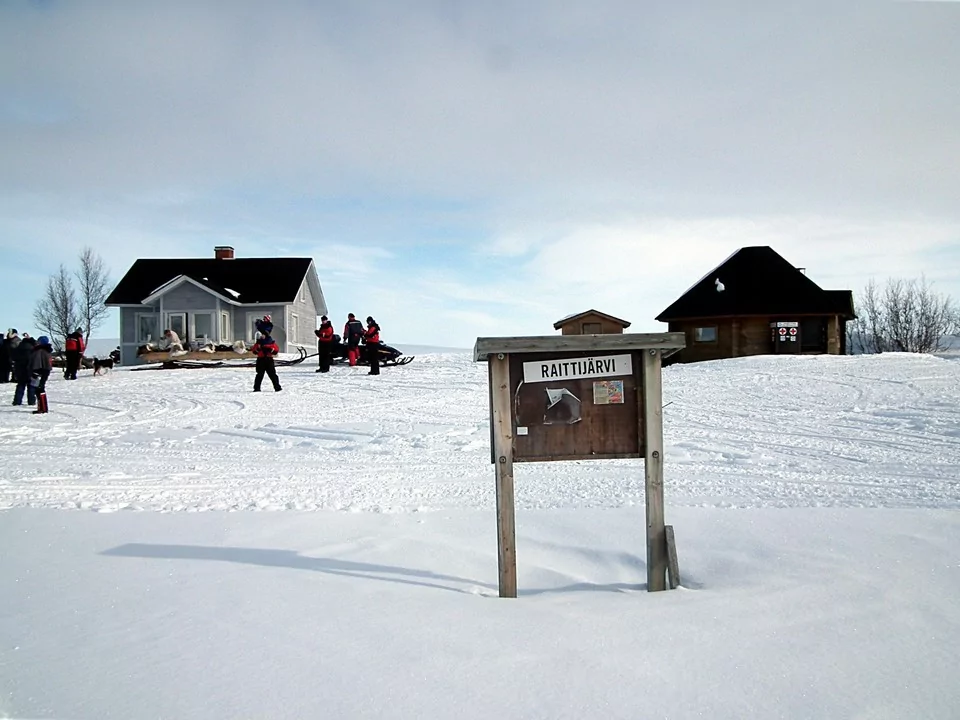 raittijarvi finland entrance sign village