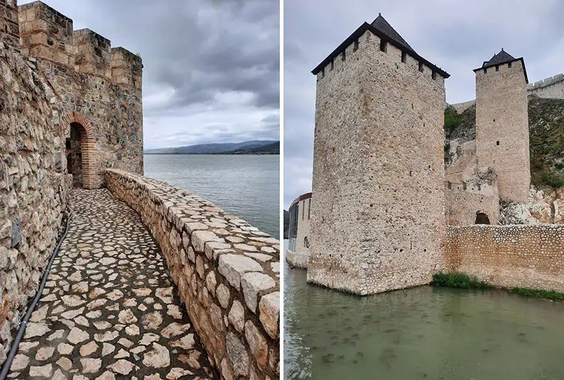 golubac fortress serbia view from cannon tower