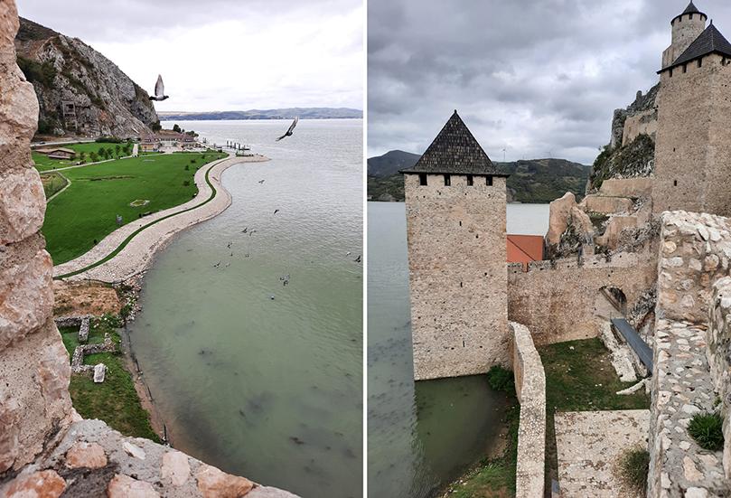 golubac fortress serbia view from tower no.8