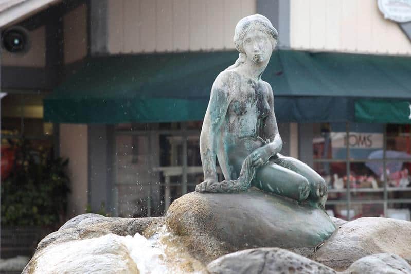 solvang california usa little mermaid replica