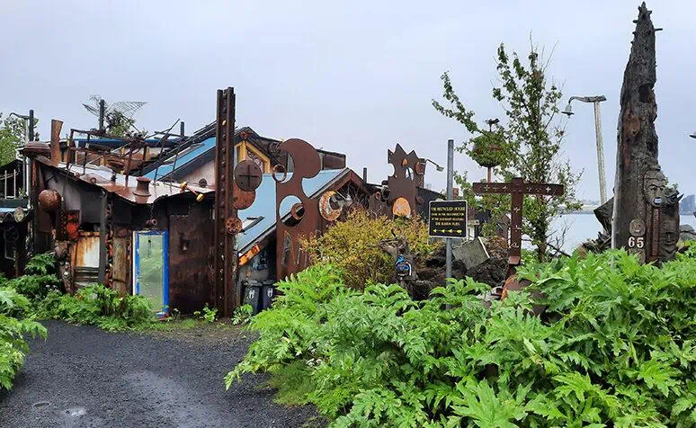 recycled house reykjavik iceland front