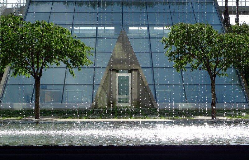 vancouver british columbia canada waterfall building