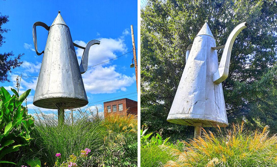 old salem coffee pot north carolina us front