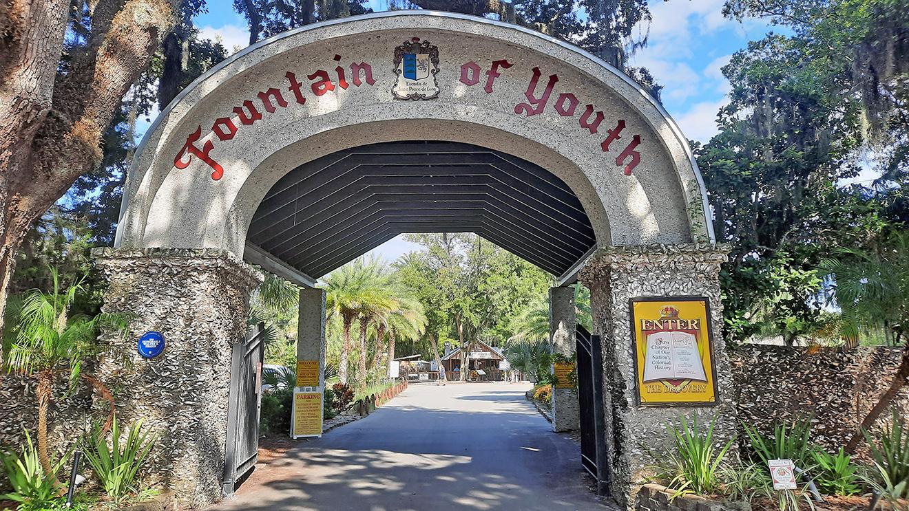 st.augustine florida us magnolia avenue fountain of youth gate