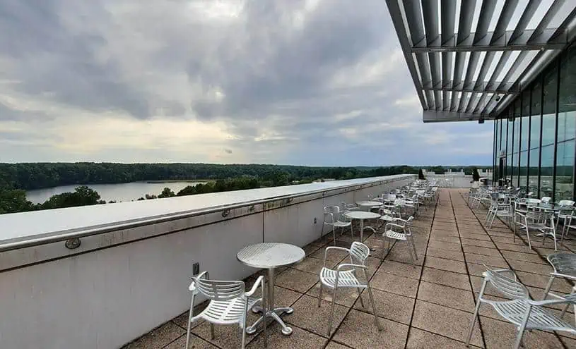 hunt library university north carolina us roof deck