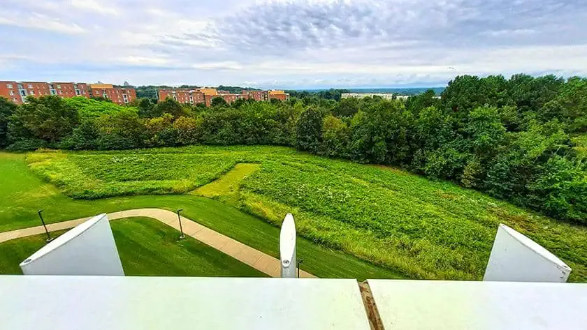 hunt library university north carolina us roof view