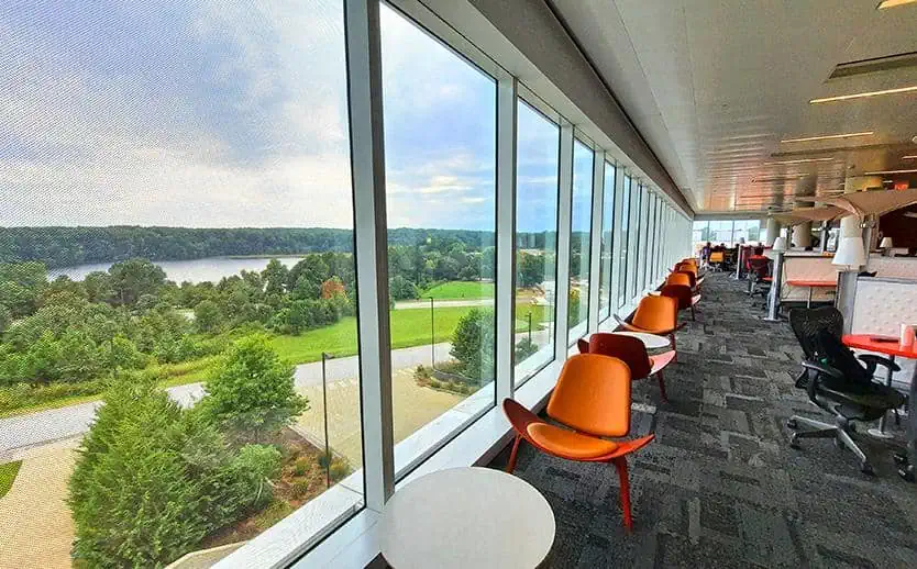 hunt library university north carolina us sitting corner vista