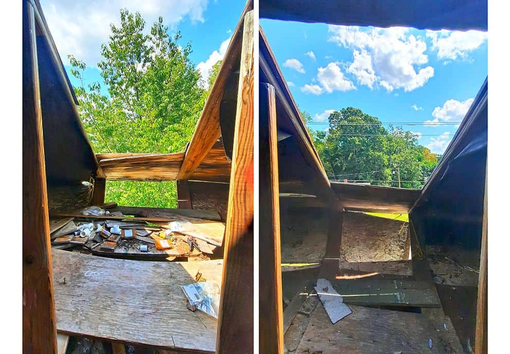 ufo welcome center bowman south carolina us attic windows view
