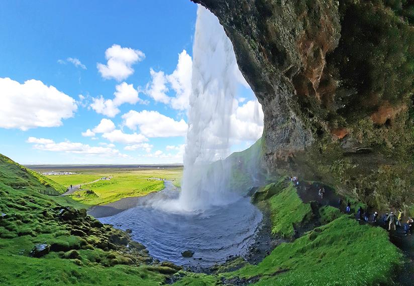 seljalandsfoss iceland panorama