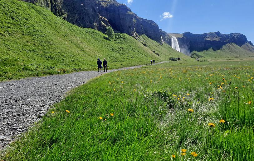 seljalandsfoss iceland trail