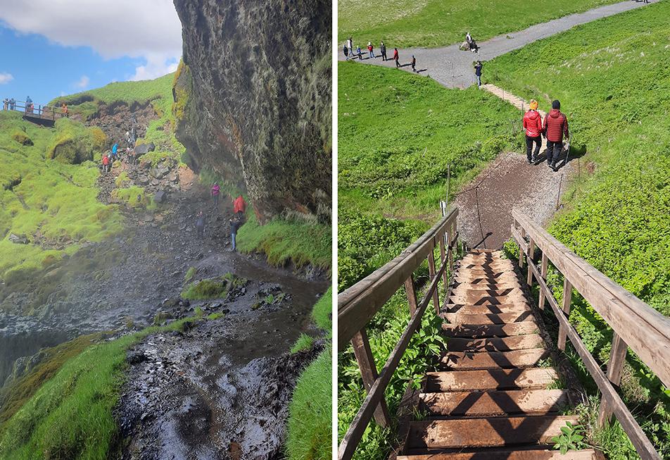 seljalandsfoss iceland waterfall path