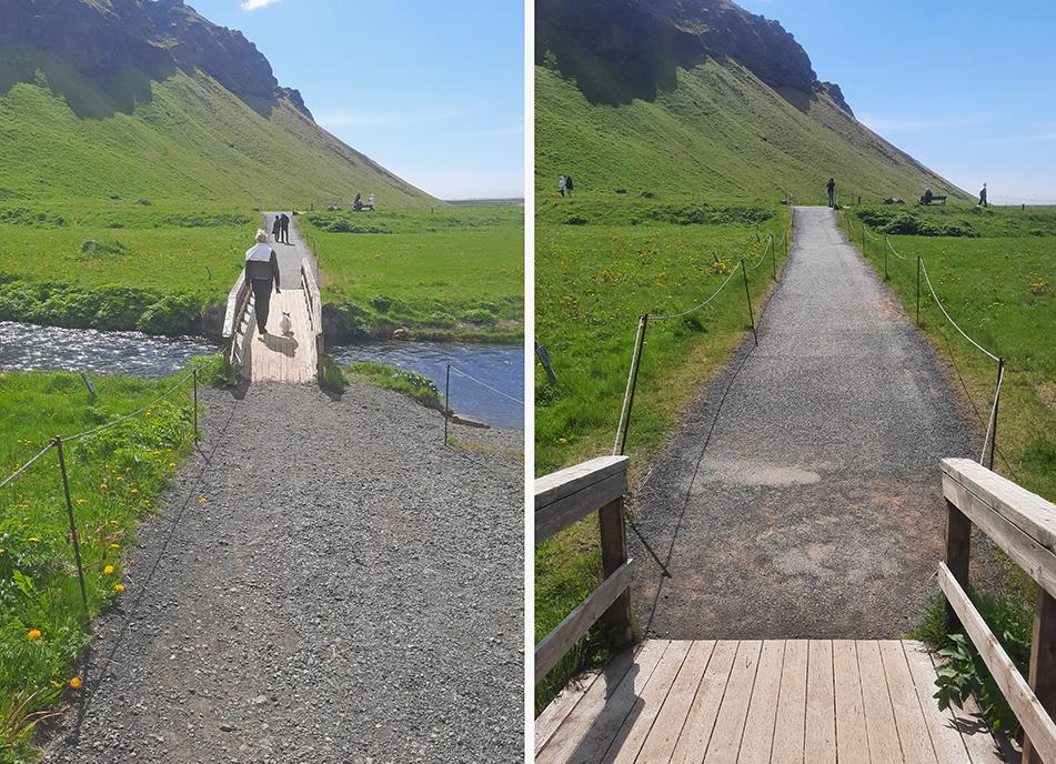 seljalandsfoss iceland wooden bridge