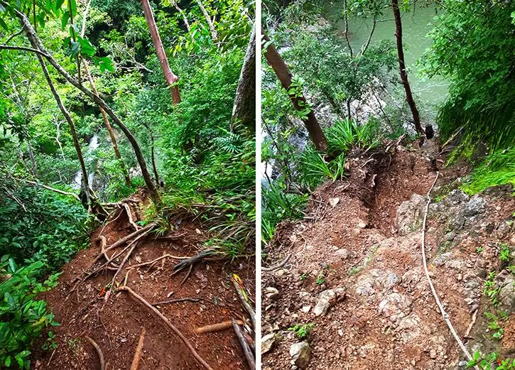 costa rica montezuma waterfall ropes path 1