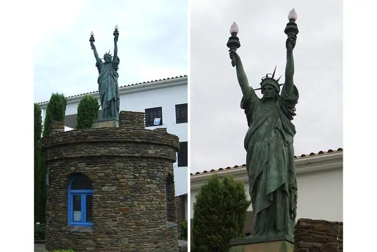 replica statue of liberty cadaques spain salvador dali