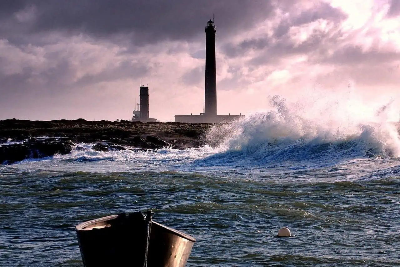 Phare de Gatteville Gatteville le Phare France choppy sea the tallest lighthouse in the world