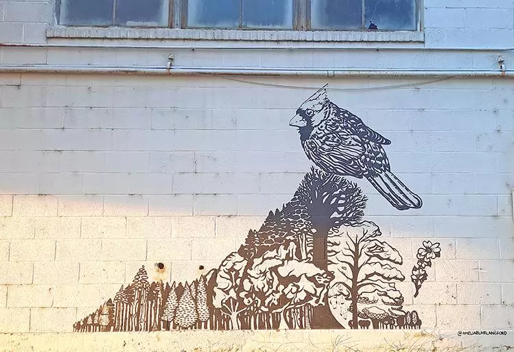southern states silos richmond virginia us mural