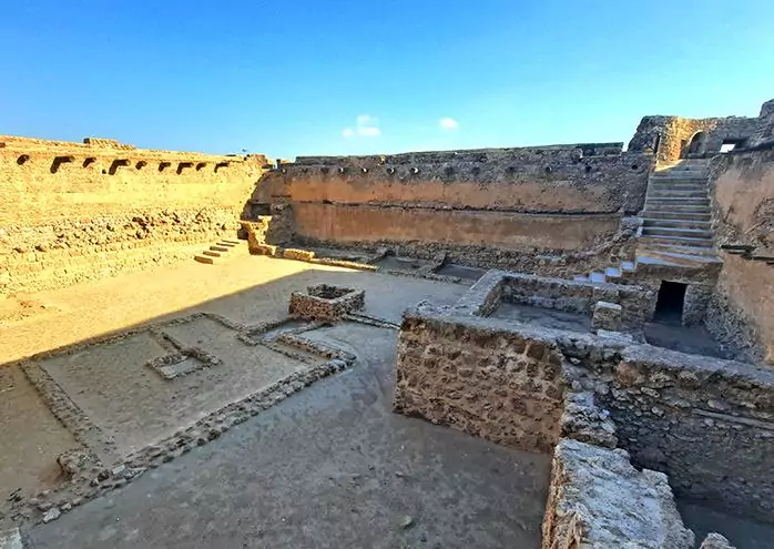 Arad Fort Qalat Arad Bahrain courtyard