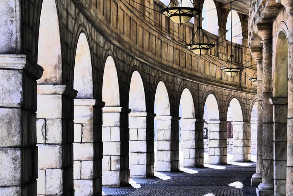 Replica Colosseum Fisherman s Wharf Macau colonnade