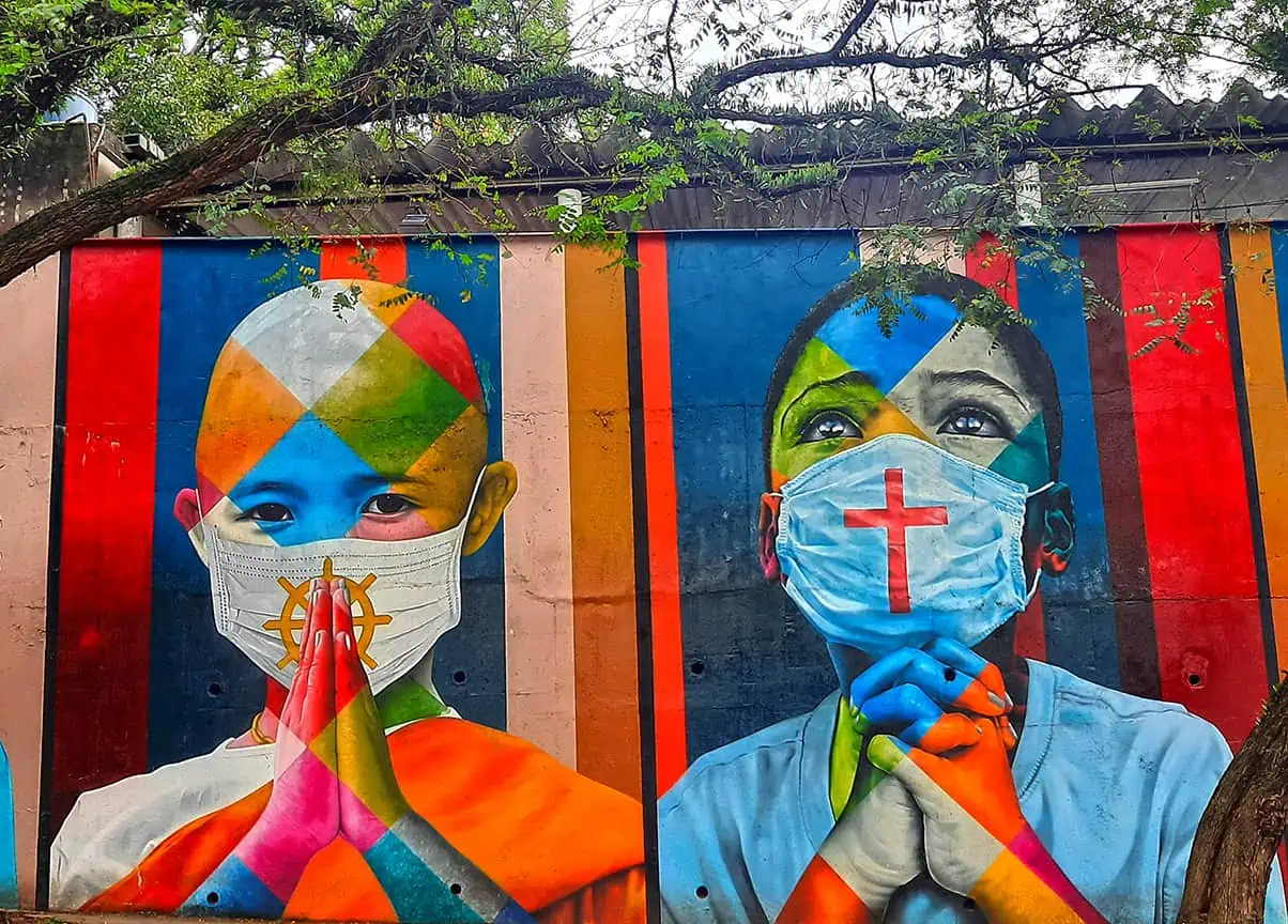 Mural do Kobra Coexistencia Sao Paulo Brazil 1