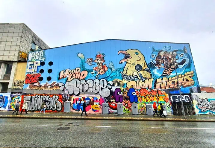 Sentralbadet Bergen Norway Swimming Pool abandoned mural 7