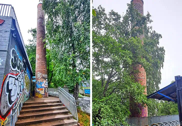 Waterfall Chimney Nedre Foss Oslo Norway 3
