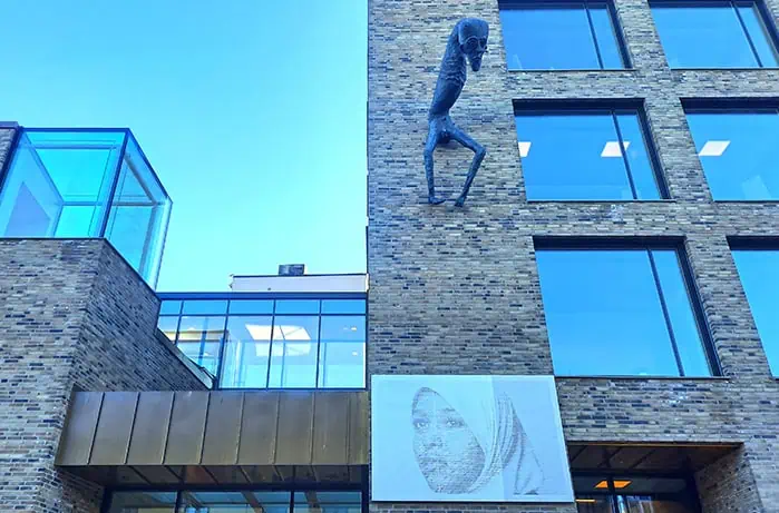 Kjopmannsgata Ung Kunst KUK Hanging Sculpture Trondheim Norway 1
