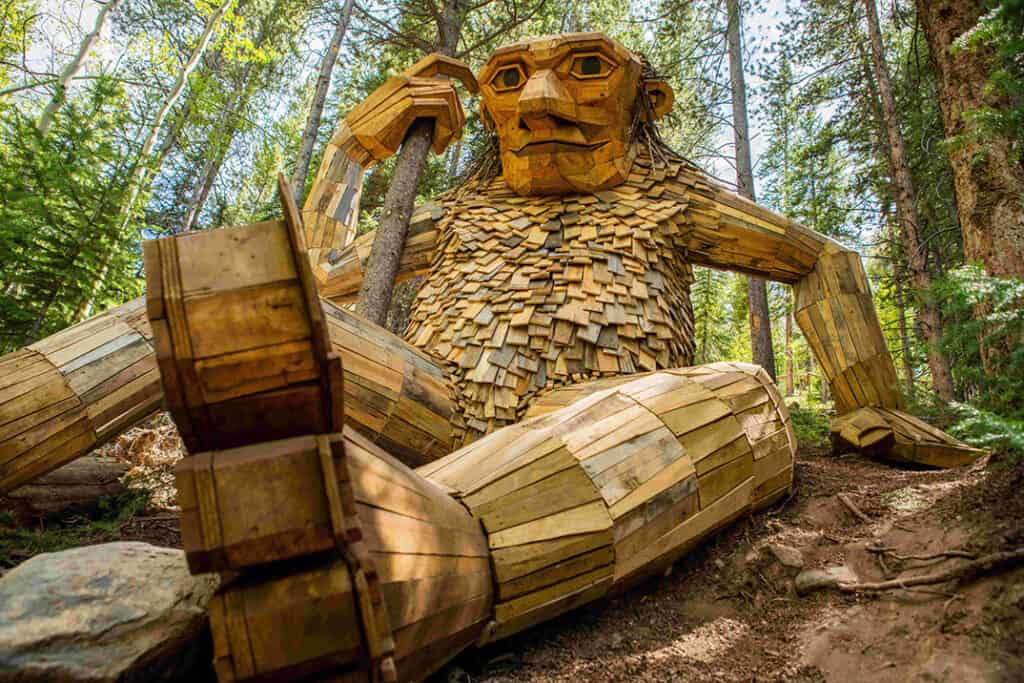 Thomas Dambo Trolls Isak Heartstone 2 Breckenridge Colorado