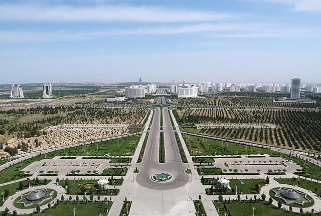 Turkmenistan Arch Monument of Neutrality Ashgabat 5