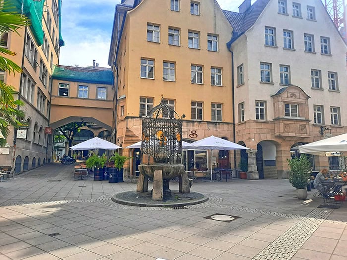 Hans im Gluck Brunnen Stuttgart Germany 1
