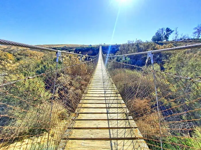 Suspension Bridge Nahal HaBesor Stream Israel 11