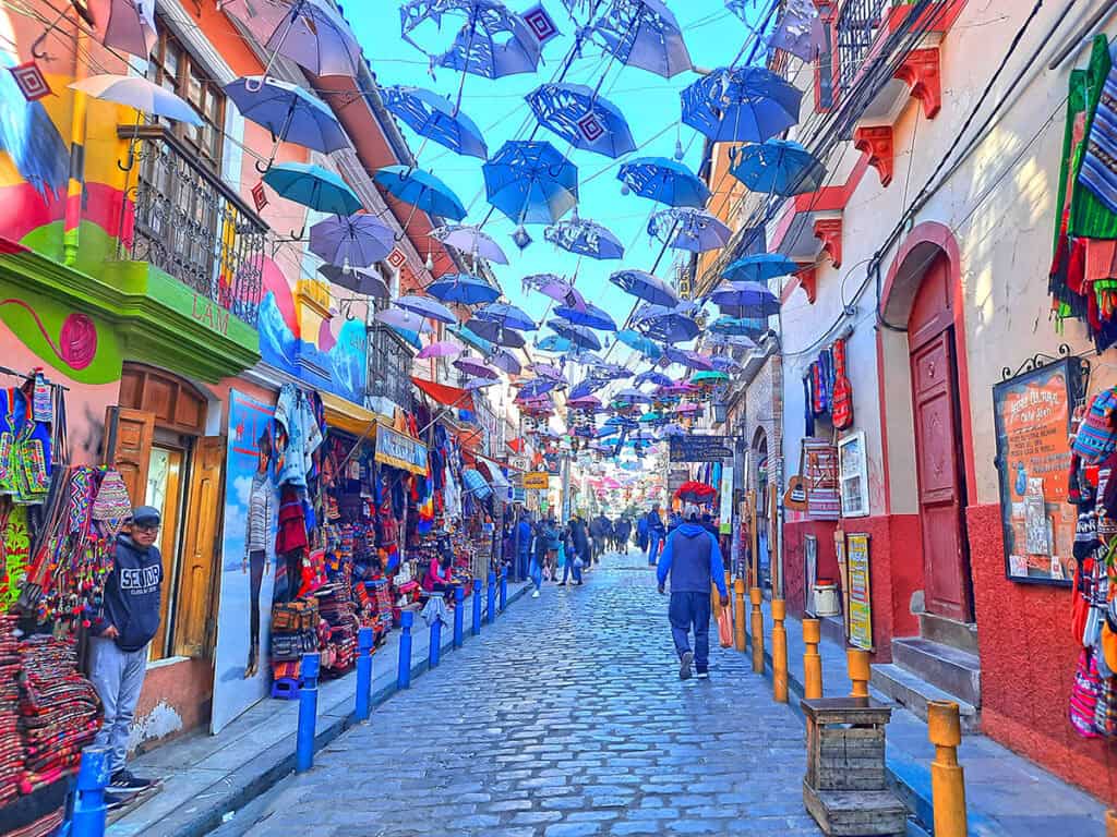 La Paz Umbrella Street Bolivia 1
