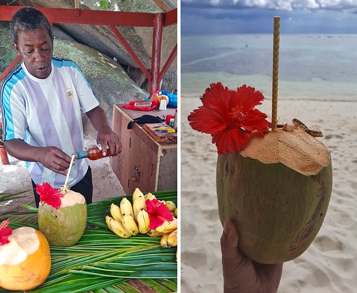 la digue seychelles coconut