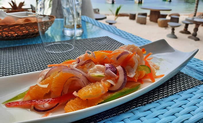 la digue seychelles shrimp salad